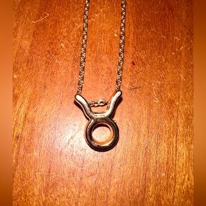 Gold-Tone Taurus Pendant Necklace